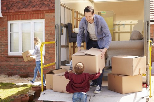 Man and van service helping with a home move in Brentcross