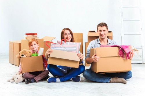 Local man and van service in Brentcross navigating a residential moving job