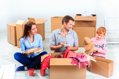 Local removal van service supporting a business move in Brentcross