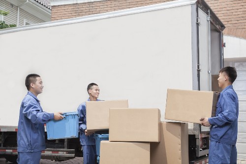Man And Van Brentcross team preparing items safely for a move