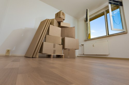 Brentcross student removals service with boxes and furniture