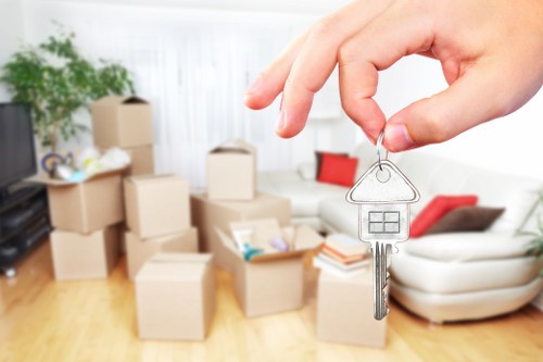 Professional removal team handling a move in Brentcross