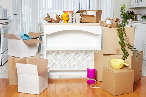 Moving boxes and furniture handled by a Brentcross man and van service