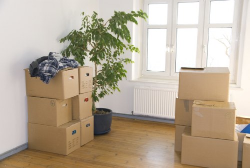 Collected wardrobes and household furniture ready for disposal in Brentcross