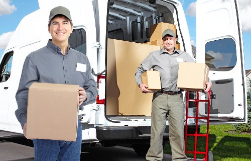 Loading a van for a local move in Brentcross