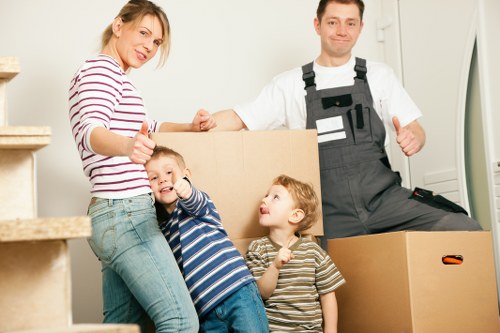 Waste separated for recycling after a local move in Brentcross